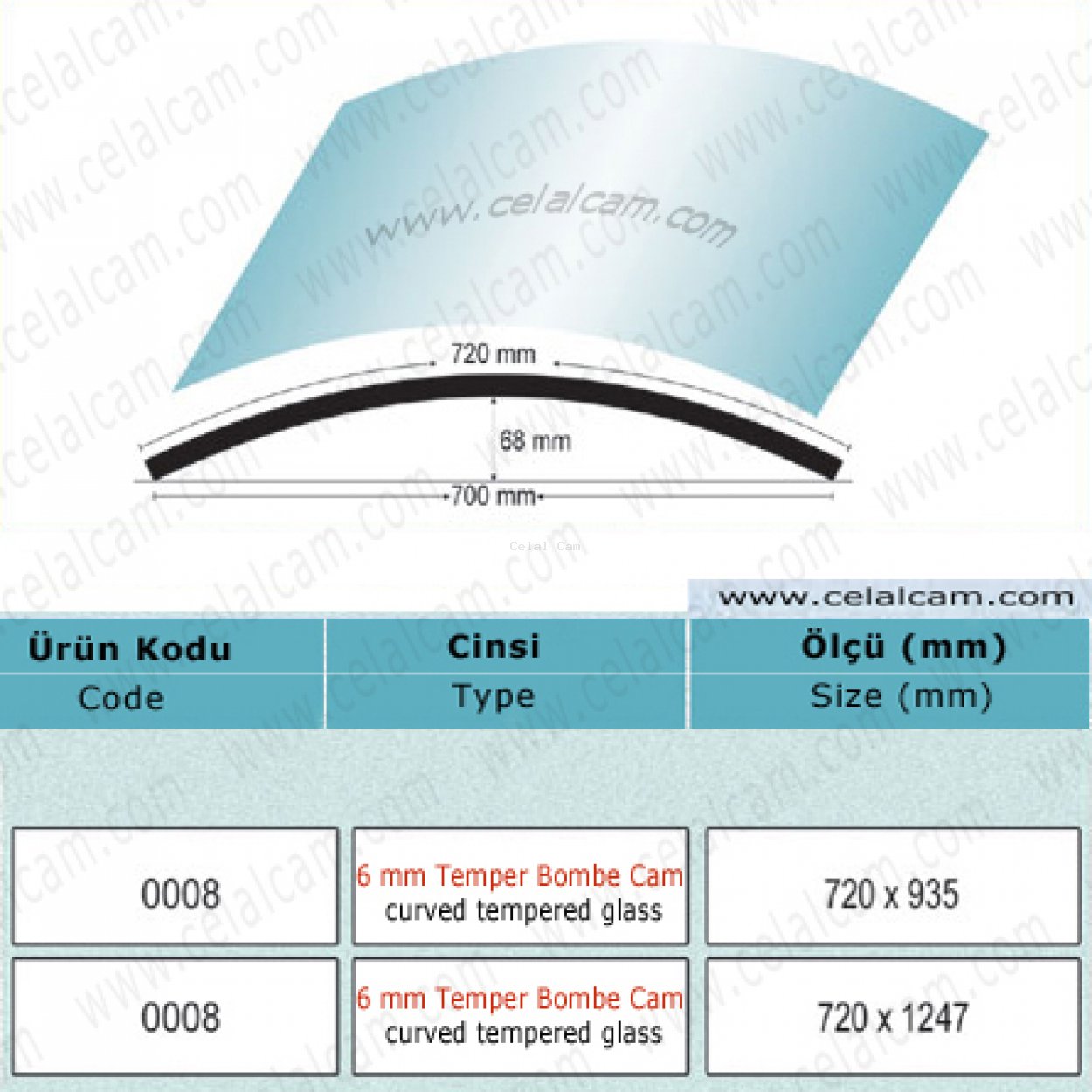 Temperli Bombe Cam Kod 8