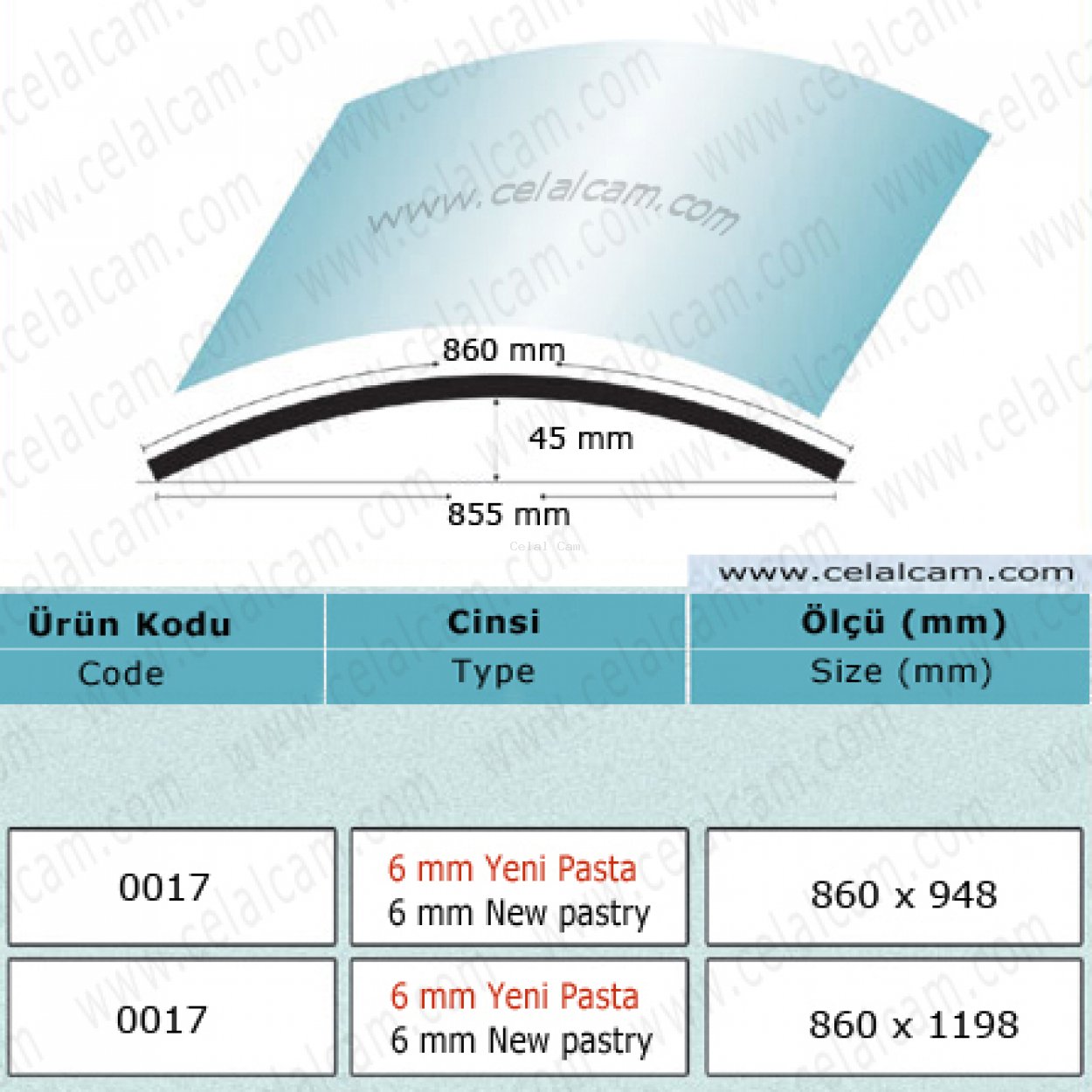 Temperli Bombe Cam Kod 17