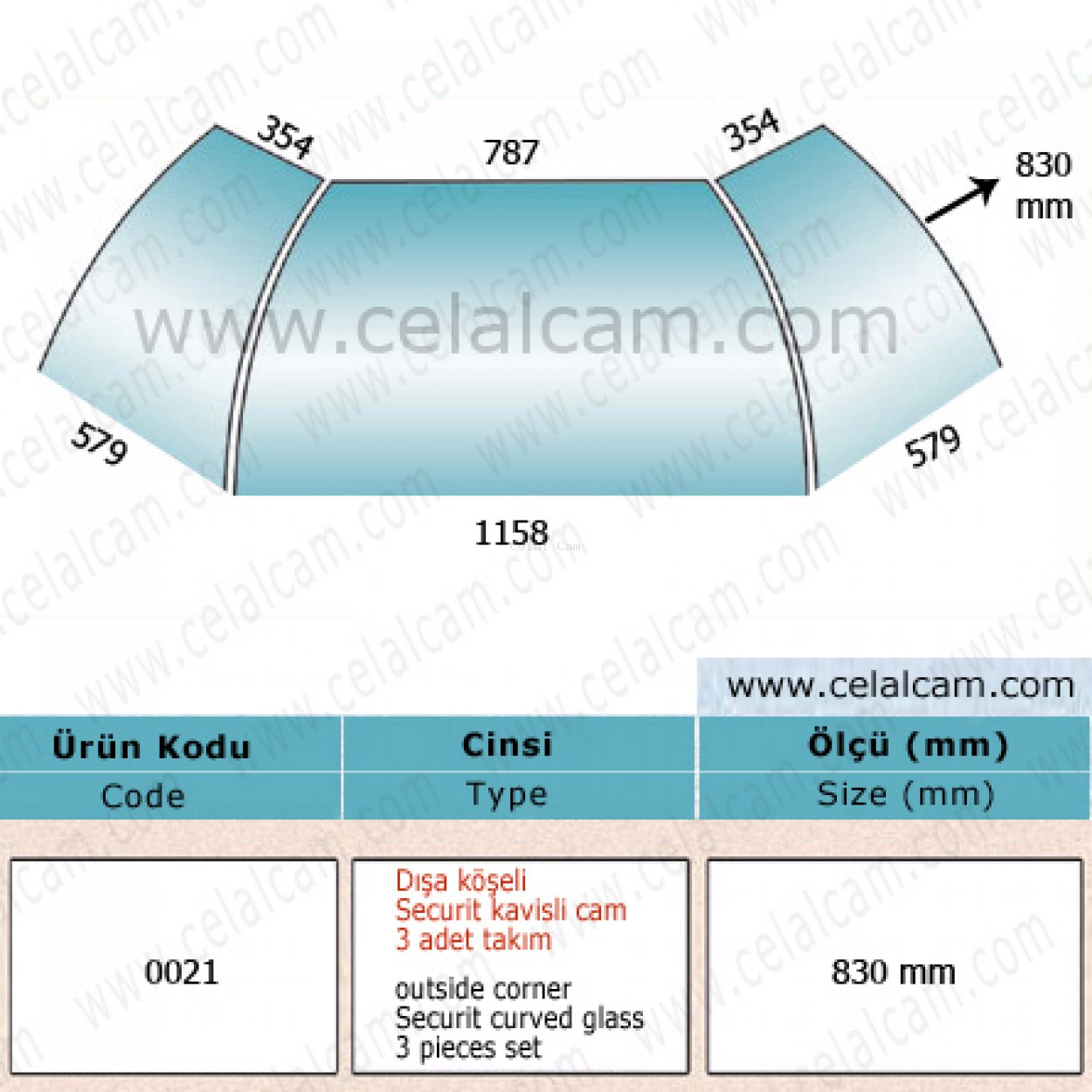 Temperli Bombe Cam Kod 21